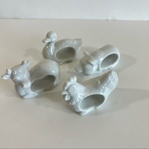 Vintage Ceramic Farmhouse Napkin Holders